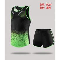 Professional Track Suit Men Women Short Sleeve Running Shirts Athletic Training Outfit Marathon Gym Fitness Men XL black