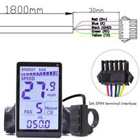 UART2 M5 N2 24V 36V 48V Electric Bicycle Wired Speedometer Display E Scooter LCD Panel With USB UART For Mountain Electric Bike