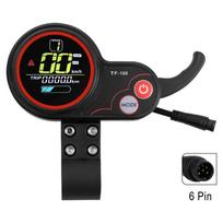 5Pin 6Pin TF-100 Display for KUGOO M4 M4 Pro Electric Scooter Universal LCD Dashboard Instrument Replacement Parts black