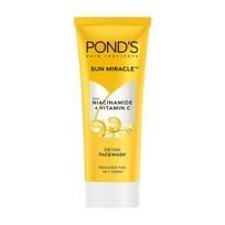 Pond’s veido prausiklis su vitaminu C ir niacinamidu nuo įdegio ir odos skaistinimui, 100g, be alkoholio, be sulfatų, visų tipų odai yellow