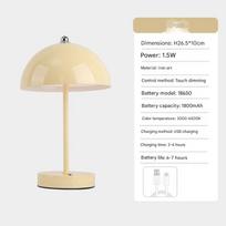 Mushroom Night Light Nordic Ins Style Minimalist Bedside Bedroom Desk Wedding Decorative Ambient Table Lamp