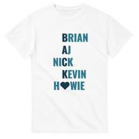 Brian AJ Nick Kevin Howie Boys are Back Heavyweight Unisex Crewneck T-Shirt and kids tshirt 3XL blue