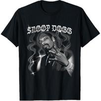Official Snoop Dogg Airbrush Photo T-Shirt Tee for Men Women and Kids XXXXL gray