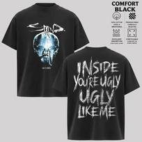Staind Inside You’re Ugly Like Me Rock Band T-Shirt Graphic Tee Gift for Fan 110 gray
