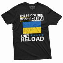 Men's Ukraine These colors dont run shirt Ukrainian patriotic flag trident shirt S blue