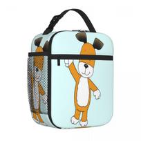 Bestselling Kipper Unisex Lunch Tote Newborn Food Storage Canvas Lunch Bag One Size black