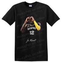 Ja Morant Memphis Basketball T Shirt Grizzlies Player Portrait Tee XXXXL black