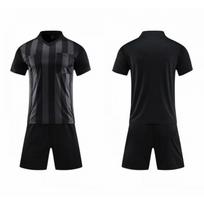20 Pcs Soccer Referee Jersey Set Goalkeeper Uniform Adult L-3XL XL-175 black