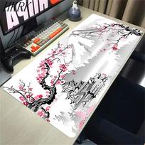 XXL Žaidimų pelės kilimėlis Sakura Japonijos vyšnių žiedas XL Namams Naujas HD pelės kilimėlis Neslystantis biuro kilimėlis Nešiojamojo kompiuterio pelės kilimėlis Klaviatūros kilimėliai 300x600x2mm gray