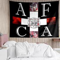 AFC Ajax Tapestry for Bedroom Aesthetic Classroom Tapestries Wall Hanging for Living Room Dorm Office,Ideal Creative Gift 100cmx150cm white