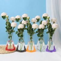 5Pcs Folding Hydroponic Floral Vase Shatterproof Plant Containers  Restaurant Centerpiece
