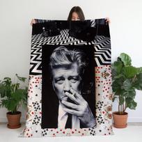 Twin Peaks Throw Blanket - Cult Classic David Lynch Art - Cozy Couch Throw - Twin Peaks Fan Art - 1990s tv 100x150cm