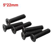 6 VNT. Tvirtinimo varžtas M5 20mm M6 22mm Kairinis sriegis 1/2''UNF 3/8''UNF Gręžtuvo griebtuvo kotas Adapteris Plokščia galvutė su įleidimu Varžtas Ship Within 24 Hours