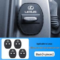 Lexus ES/RX/NX/LS/UX/CT/LC Door Lock Cover: Rustproof Silicone Shock Absorber Other models, contact customer service, 4 pieces black