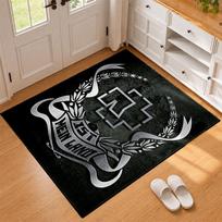 Rammstein Carpet Door Mat for Living Room or Bedroom Protective Mat Under Chair Office Decoration Christmas Gift Birthday Present 60cmx90cm