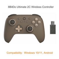 8BitDo Ultimate 2C Wireless 2.4G Gaming Controller Gamepad Joystick for PC Windows 10 11 Steam Deck Raspberry Pi Android