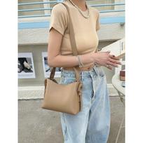 Minimalist Leather Tote Bag Women Soft Genuine Cowhide Shoulder Urban Commuter Style Large Mini Sizes Khaki - Mini gray