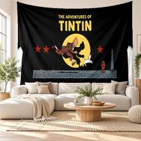 Tintino Sieninis gobelenas Namų dekoras Kabantis audinio meno fonas Gobelenas miegamajam 130cmx150cm