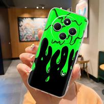 Dėl Xiaomi Redmi 14C dėklo Redmi14C 4G Juokingas Skaidrus Minkštas Lygus Skystas Silikonas Aukštos Kokybės Dangtelis Dėl Xiaomi Redmi 14C dėklo Redmi 14C 4G green