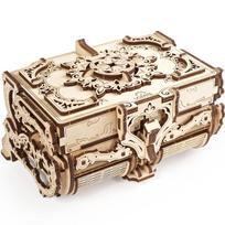 Ugears Antikvarinė dėžutė Mediniai blokeliai „Pasidaryk pats“ Dėlionė Surinkimas Vaizduotė Kūrybiškumas Žaislas