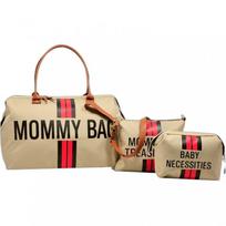 Large Capacity Diaper Bag Moms Tote Backpack With Insulated Bottle Pocket Multi-Compartment Organizer Travel Maternity beige
