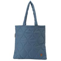 Chiemi Sacs Tote Bag, Padded Quilt, Simple, A4 Size, Oshikatsu, 2504-6228, Blue gray