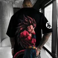 2026 New Dragon Ball Majin Buu Printed Short Sleeve T shirt Men's and Women's T shirt Men's Top Sports T shirt Harajuku Y2K Tee 4XL white