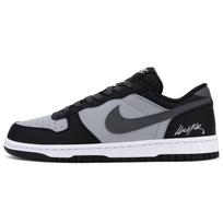 Nike Abrasion Resistant Abrasion Resistant Low top Skateboard Shoes Men's Black White Gray 355152-016(Team644-) 41