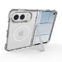 Invisible Bracket Transparent Phone Case For iphone18 Fold ,Side Hinge For iphone Ultra Reinforced Corners Protection iPhone Duo gray