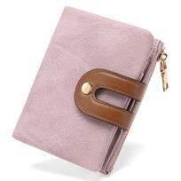 RNIEGA Women's Wallet, Popular, Compact, Lightweight, Folding Wallet with Card Slots, Coin Purse, and Anti-Skimming Features, a Simple and Stylish gray