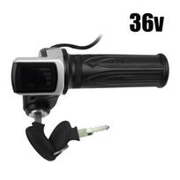 36V 48V 60V Electric Scooter Throttle Grip With Key Lock And Power Indicator For E Bike And Motorcycle Bicycle Accessories Throttles 2 36V black