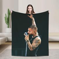 Maluma Raperis Šilta minkšta antklodė Vaikams pliušinė užklotinė Antklodė Estetiškas miegamasis Flanelinė lovatiesė Sofos lovos užvalkalas 75x90cm black