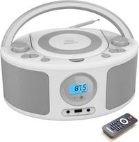 OUTLET WISCENT WTB-791 nešiojamas CD grotuvas su Bluetooth, FM radiju ir USB