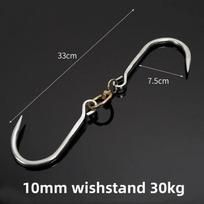 Cattle beef duck heavy meat hanging Hook Stainless Steel Single Double Hook Roast Chicken Wing Tools Chinese Restaurant Hooks