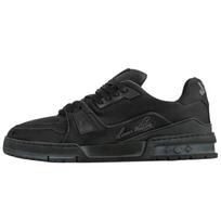 LOUIS VUITTON Trainer Low top Skateboard Shoes Men's Black 1ADEQK 39 black