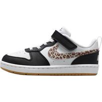 Nike Court Borough Low top Skateboard Shoes White Black Children Aged 3 7 Years Old IR0564-001 32 gray