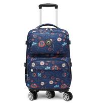 Rolling Backpack & Carry-On Suitcase for Students and Business Travel with Universal Wheels 18-inch blue