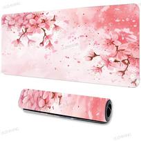 Pink cherry blossoms Mouse Pad Large Gaming Laptop Mousepad XXL Keyboard Gamer Office Table Mats Rubber Anti-slip Long Desk Mat 600x300x2mm