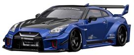 ignition model WORKS GT Nissan Blue Metallic finished product IG2544 1/43 LB-Silhouette 35GT-RR gray