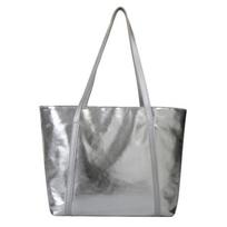 Nylon Tote Bag For Women With Large Capacity And Zipper Closure For Daily Use gray