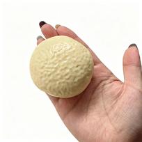 Chocolate Pie Squishy Stress Ball Fidget Toy Crunchy Squeeze Toy Round Blocks Filled ASMR Stress Relief  Holiday Gifts beige