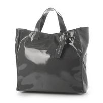 Soft enamel square tote bag gray