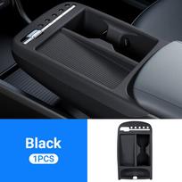 Skirta Hyundai Tucson 2025 2026 Limited Hybrid (TIK elektroninei pavarai) Automobilio centrinės konsolės porankio silikoninis padas, daiktadėžės dėklas juoda