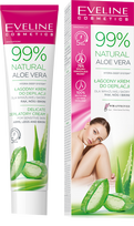 EVELINE 99% Natural Aloe Vera rankoms, kojoms, bikini depiliacinis kremas, 125 ml