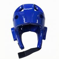 Open-Face Head Protector Ventilated Safety Helmet with Ear Coverage for Sparring blue