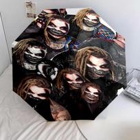 1 PC Automatic Folding Umbrella - Bray Wyatt,WWE Pattern, Portable & Foldable Design with 8 Ribs, Christmas Birthday Gifts gray