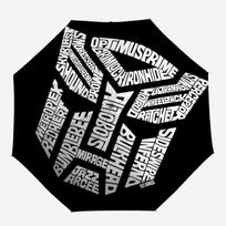 1pc Transformers Autobots Automatic Open/Close Folding Umbrella, Windproof 8 Rib Construction, Lightweight Travel Umbrella for Women/Men,a0902076 gray