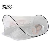 Pop Up Mosquito Net Tent Bed Portable Folding Fly Lightweight Camping Maximum Ventilation Spacious Mesh Tents for Indoor Outdoor Travel B gray
