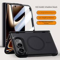For iPhone Duo Fold Case Fashion Skin-friendly Magnetic Protective Back Cover For MagSafe Wireless Charging Phone Shell Funda iPhone Ultra juoda