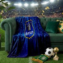 Everton Football Club Crest Throws Blanket Flannel Blankets Plush for Couch Bed Gifts for Men Women Travel picnic blanket Christmas fan gifts 75x90cm